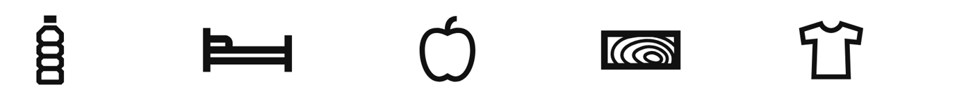 Circular materials icons