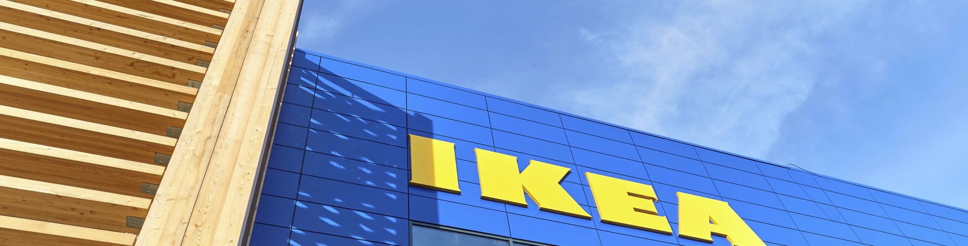 Looking up at an IKEA store