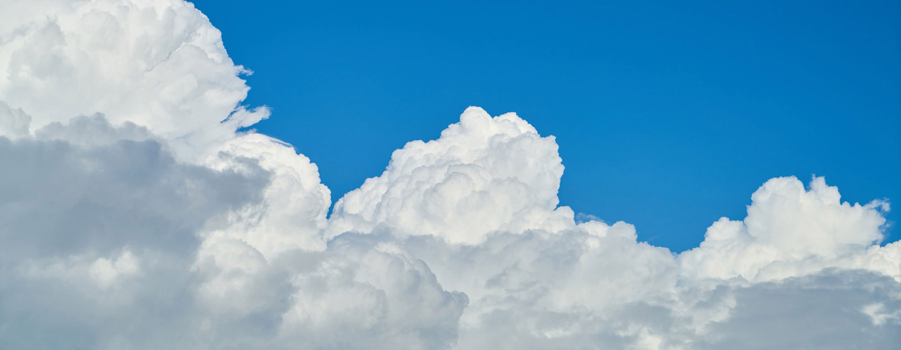 Clouds and blue sky.