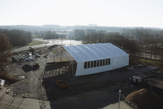 Overall view of the building