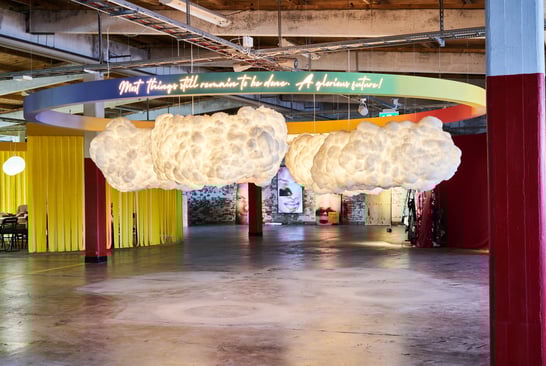 Low hanging cloud lightning from the ÖGONBLICK exhibition