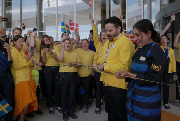 IKEA opens first city store in Denmark ribbon cutting