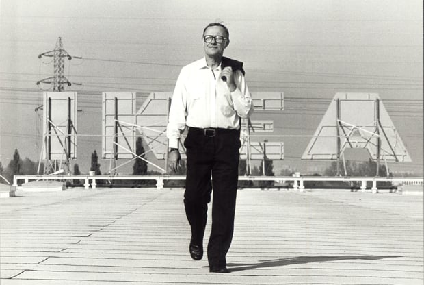 Ingvar Kamprad 1983 IKEA Evry Paris, opening Sept 1983