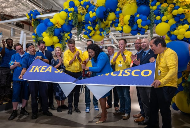 IKEA opens city stores in San Francisco and Toronto, comes closer to more customers in North America San Francisco ribbon cutting