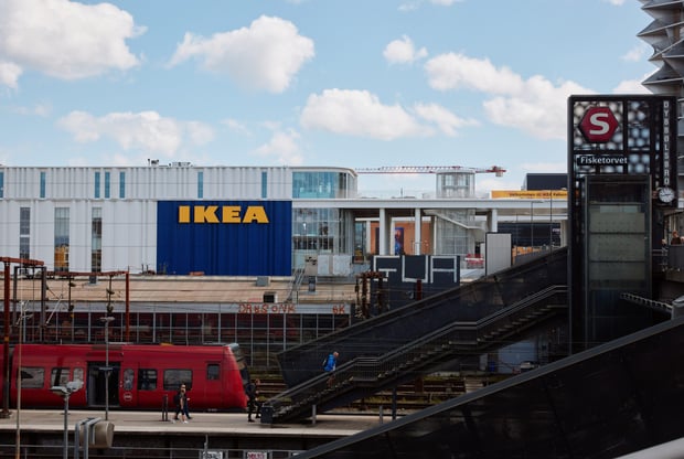 IKEA opens first city store in Denmark store facade