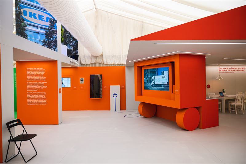 IKEA exhibition at NYT Climate Hub during COP26
