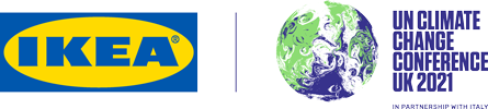 IKEA and COP26 logos