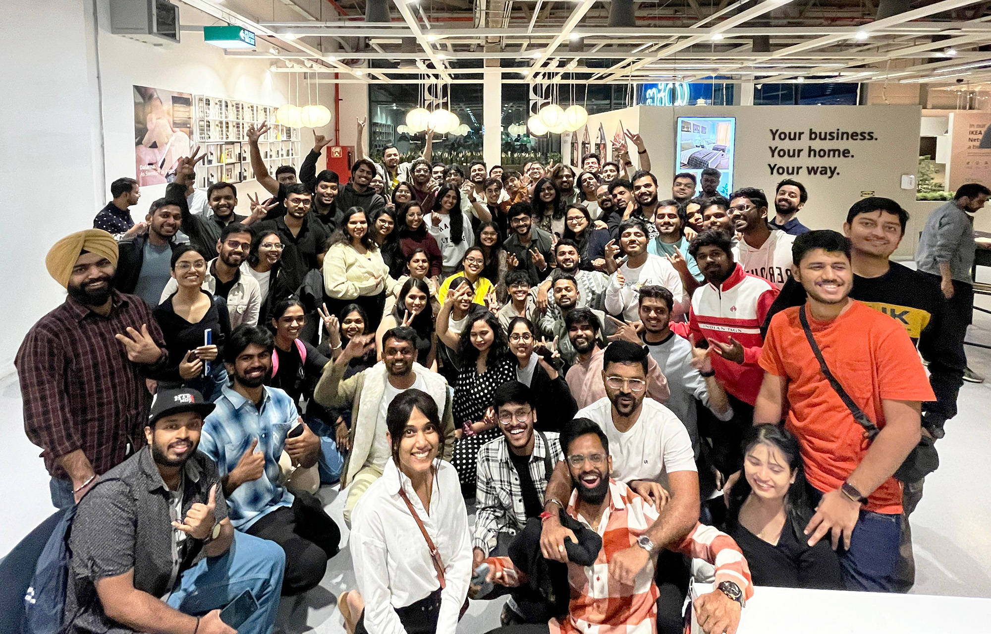 Midnight scavenger hunt at IKEA in Bengaluru